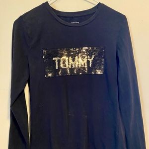 Tommy Hilfiger long sleeve shirt. Black, size small. Excellent used condition.